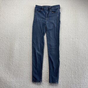 American Eagle Denim X Cafe Hi-Rise Jegging Super Super Stretch Jeans Size 2 Reg